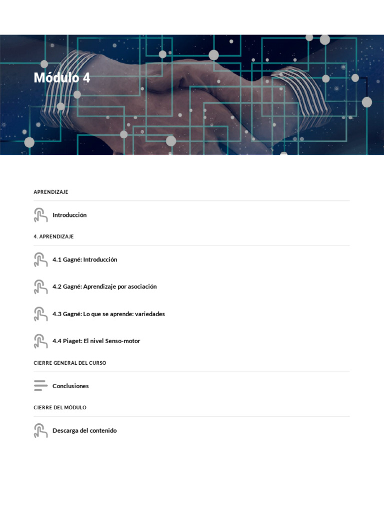 Modulo 4 | PDF | Aprendizaje | Comportamiento