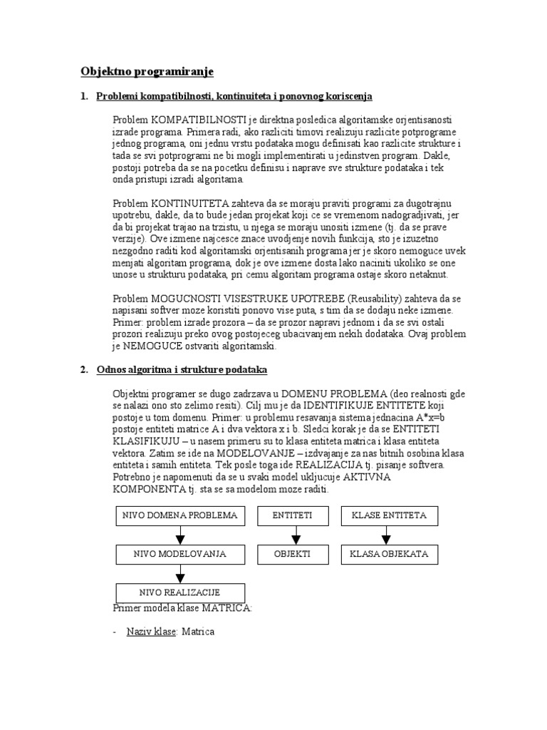 Objektno Programiranje | PDF
