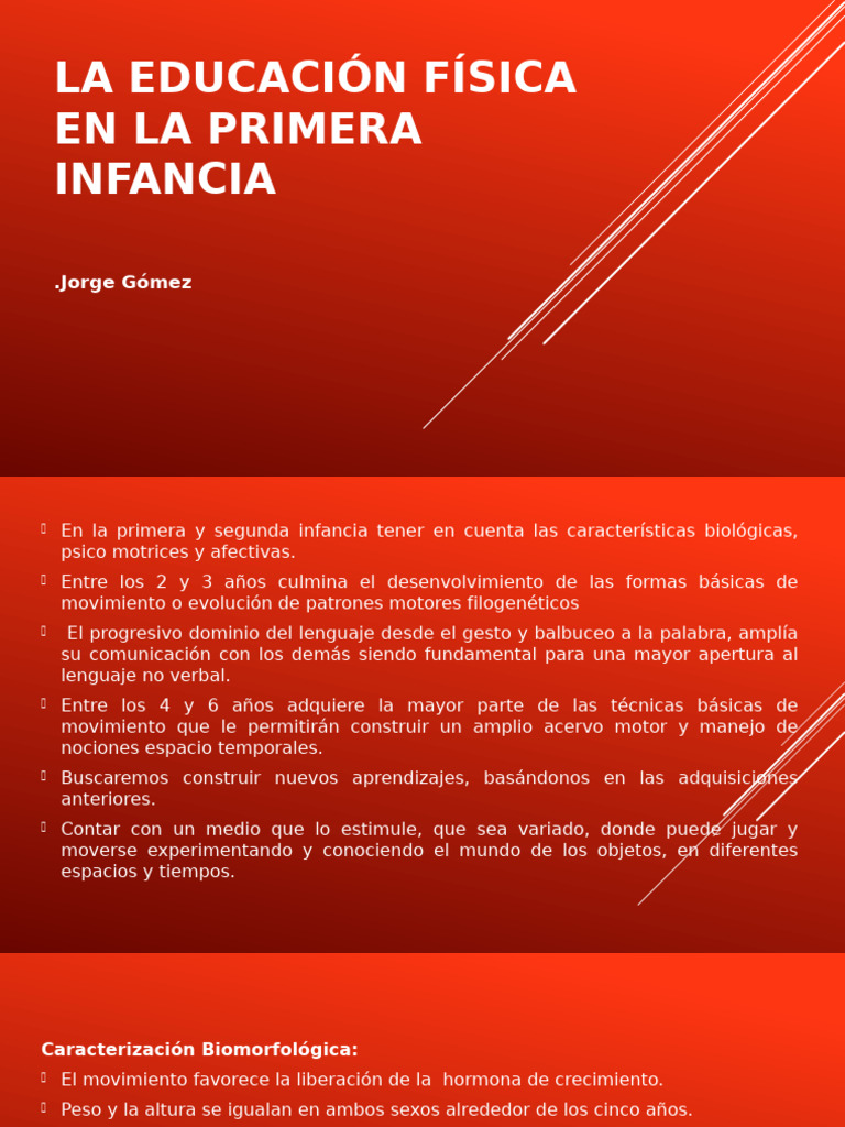Educación Física en la Primera Infancia | PDF | Pensamiento | Intuición