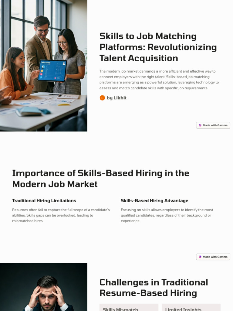 Skills To Job Matching Platforms Revolutionizing Talent Acquisition ...