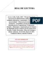 Perspectivas de la concurrencia administrativa ambiental entre entidades federativas y municipios