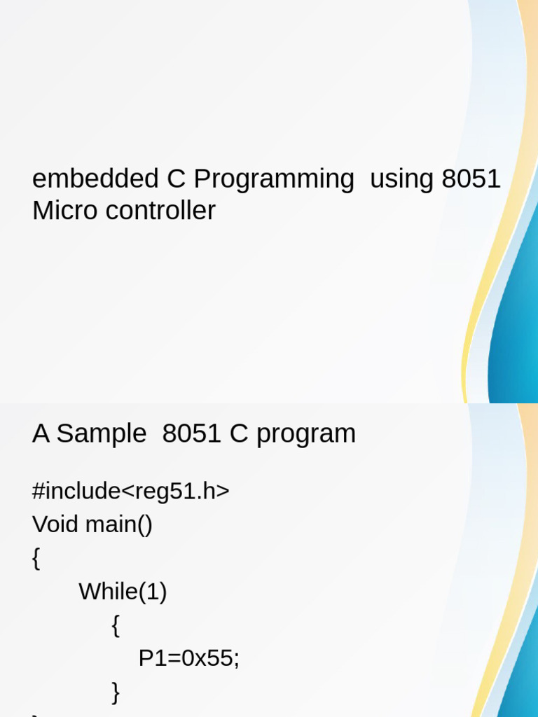 Embedded C Programming Using 8051 Micro Controller | PDF | Computers ...