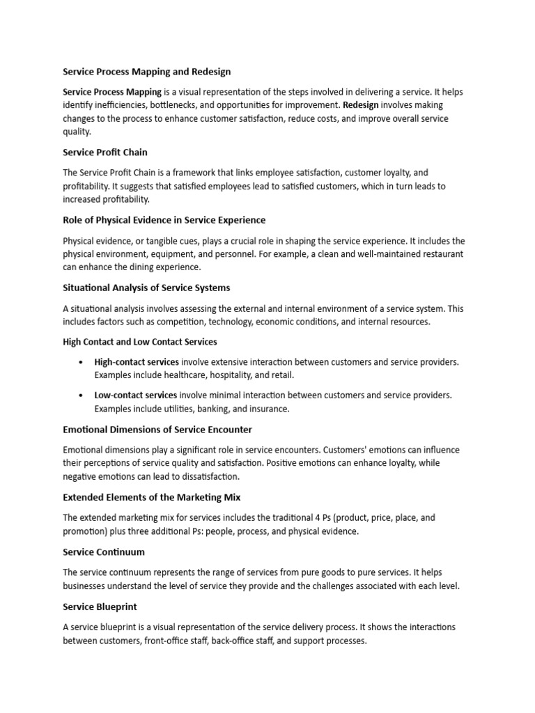 Service Marketing File Pdf Marketing Business Process