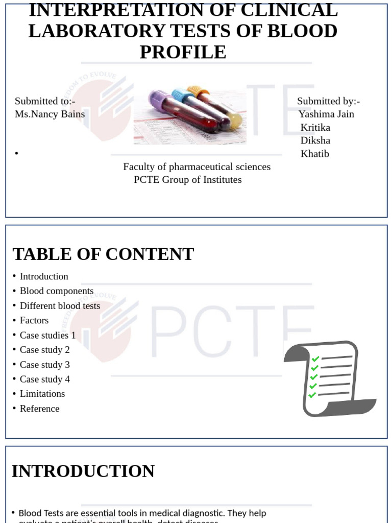 Blood Test Interpretation Guide | PDF | High Density Lipoprotein ...