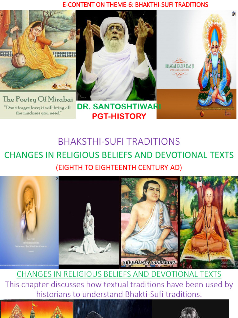 Bhakti-Sufi Traditions Overview | PDF | Bhakti | Sufism