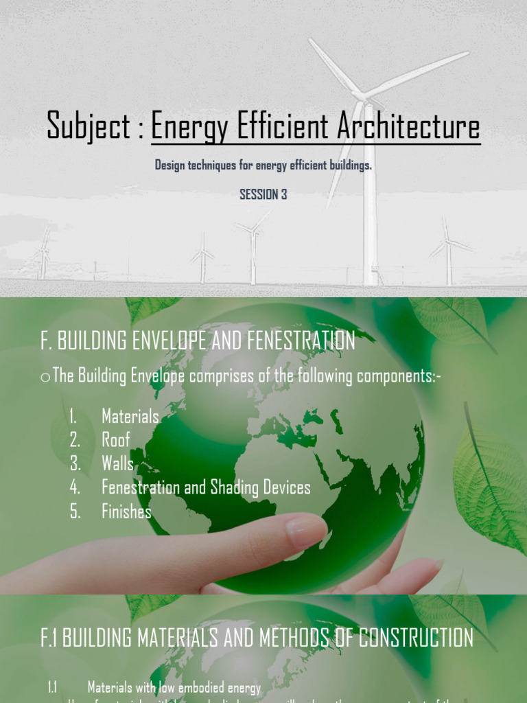 Energy Efficient Architecture 2020 - 3 | PDF | Building Insulation | Window