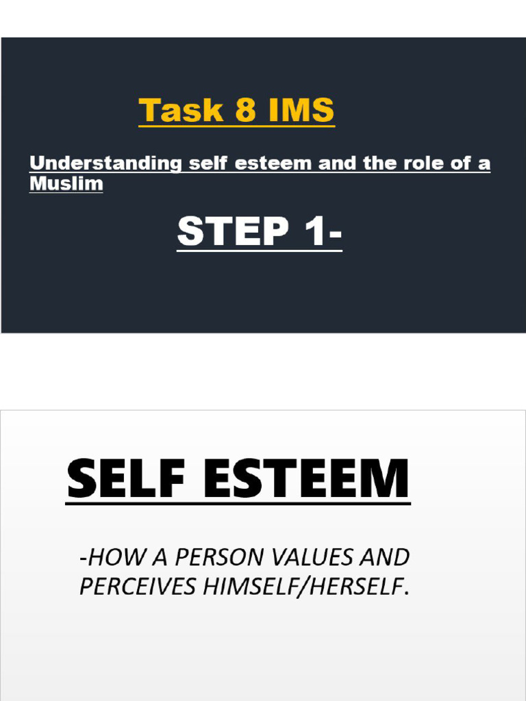 Self Esteem | PDF