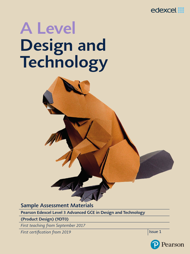 SAMs GCE L3 A Level in Design and Technology | PDF