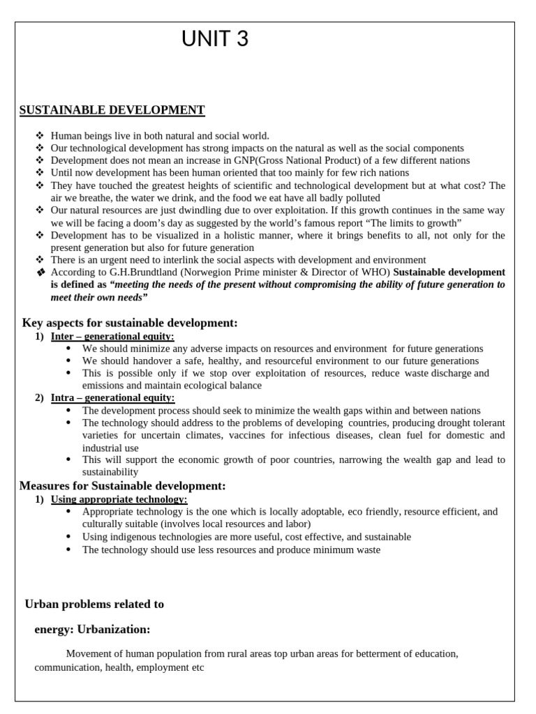 UNIT 3 and Unit 4 Notes | PDF | Soil | Waste