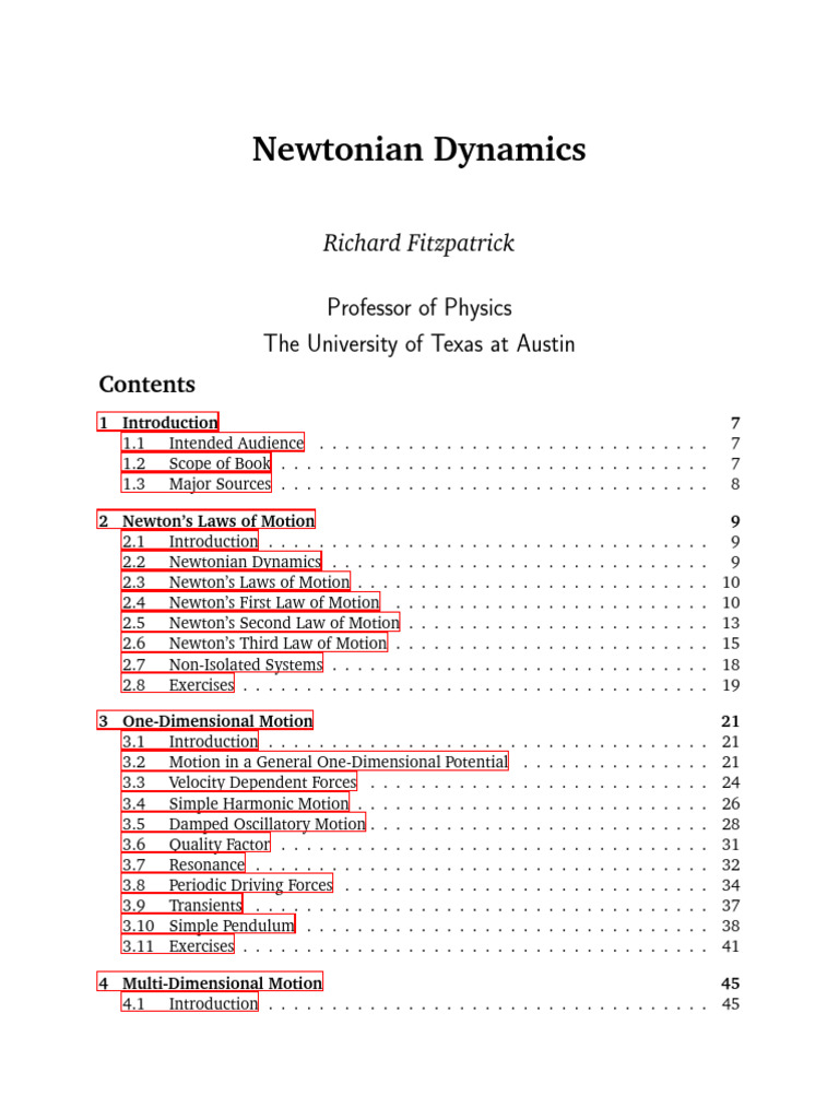 Newtonian Dynamics Overview and Concepts | PDF | Classical Mechanics ...