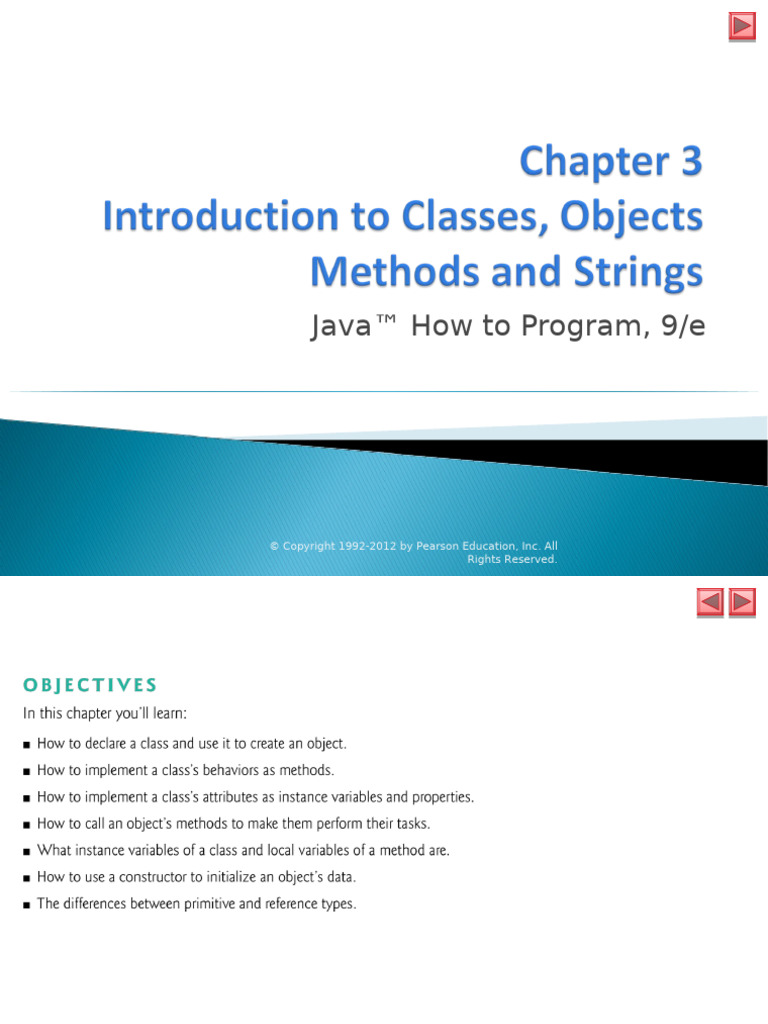 Lecture 2, 3 - Chapter 3 - Class Vs Object, Fields, Methods ...