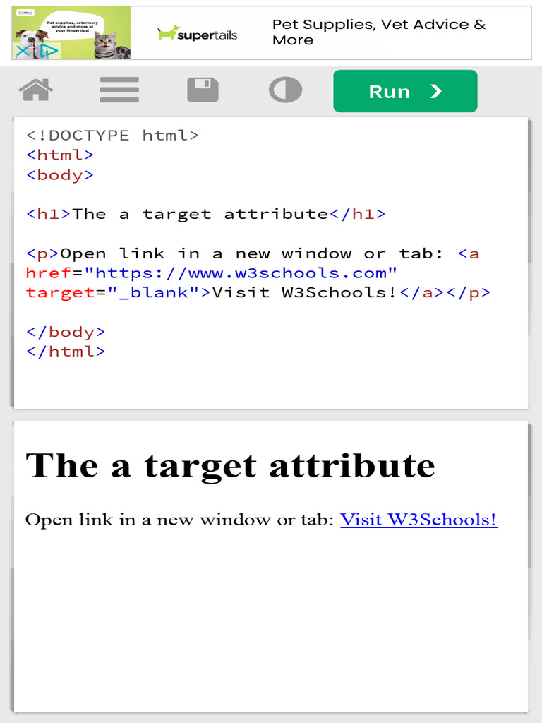W3Schools Tryit Editor | PDF