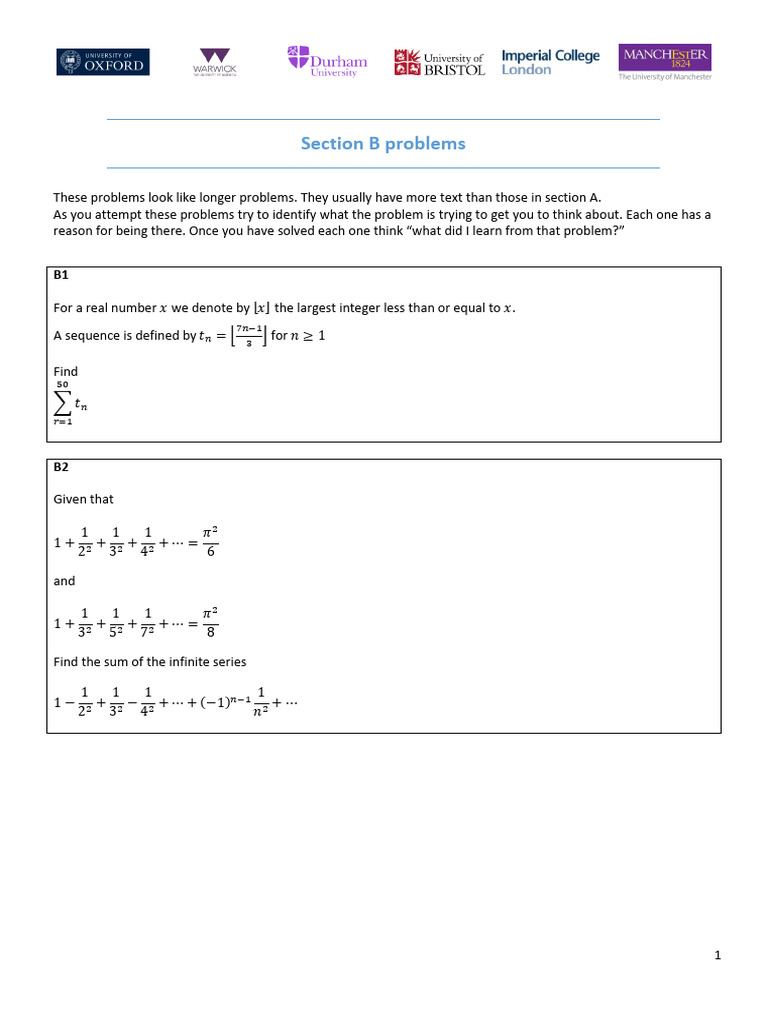 Study Focus 6 Workshop 6 Section B | PDF | Sequence | Real Number