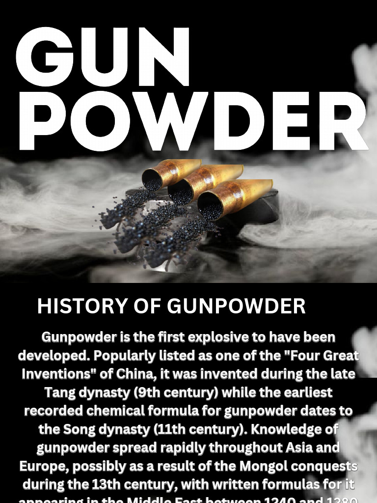 History and Composition of Gunpowder | PDF | Gunpowder | Flight