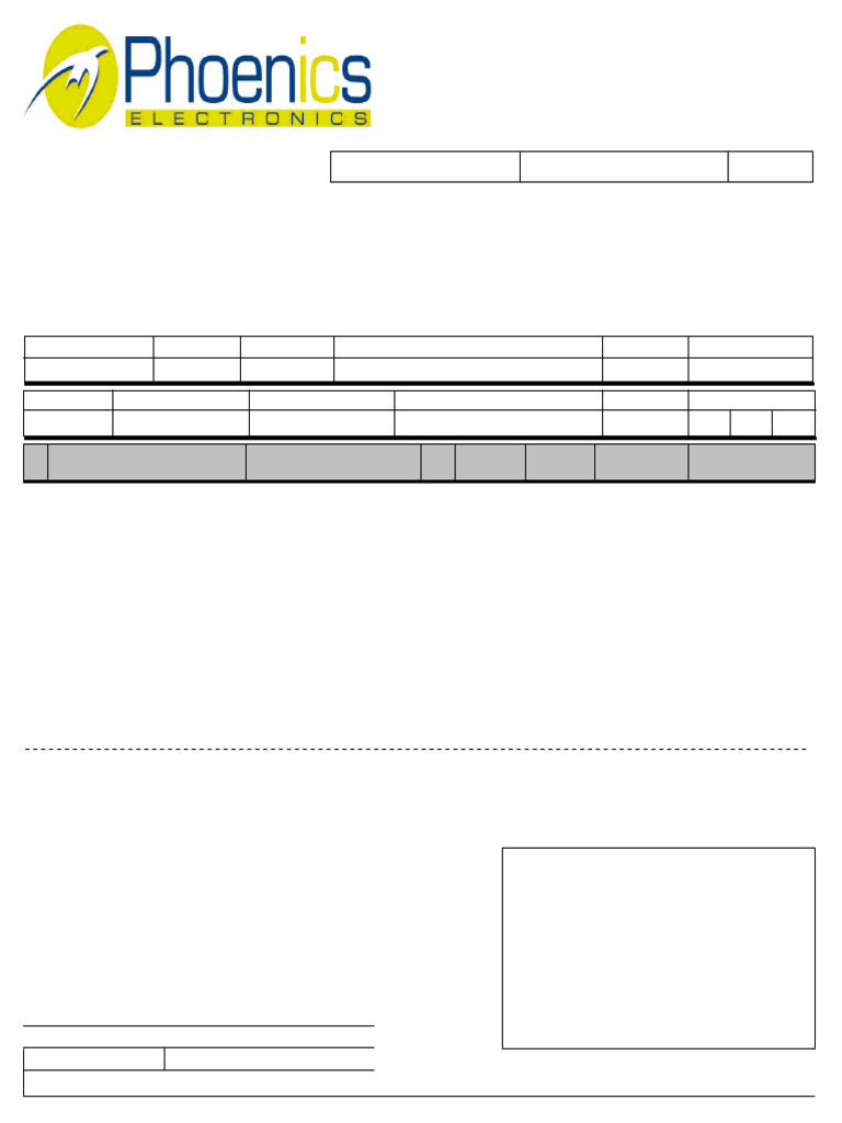 Electronic Parts Invoice Template PDF Invoice Accounting