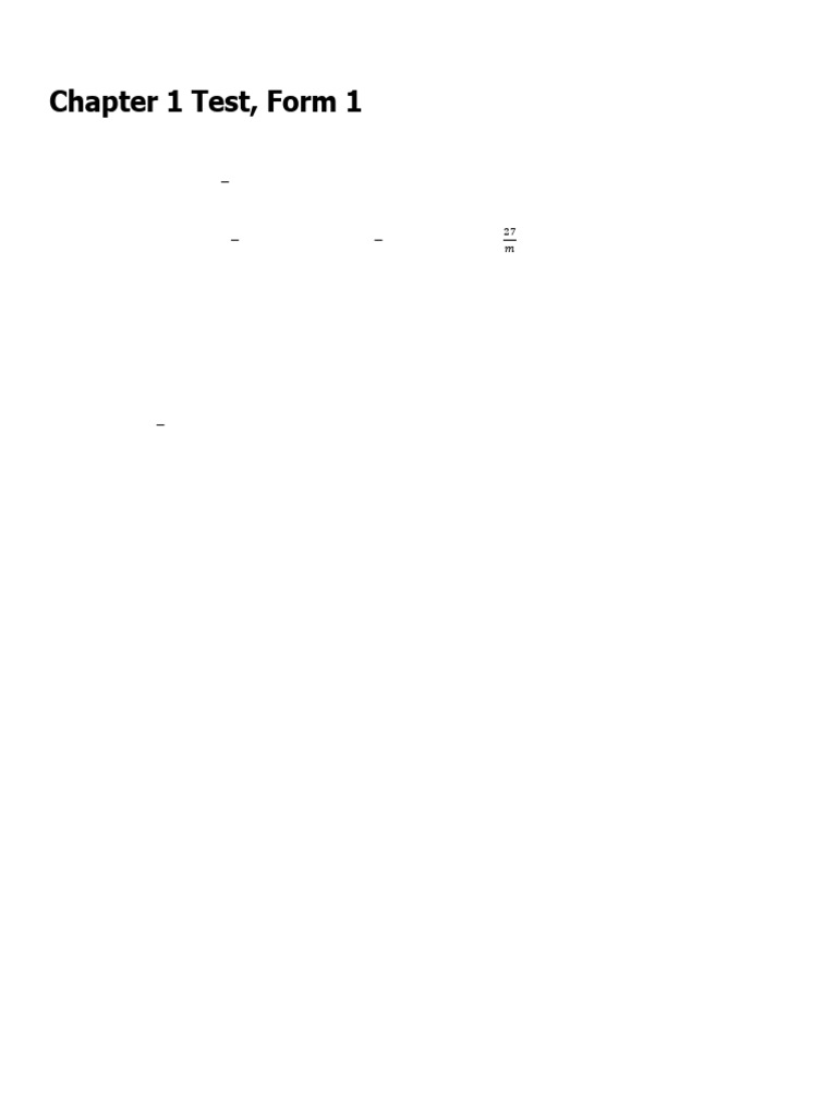 Algebra 1 Ch1-1A-test-answers | PDF | Function (Mathematics ...