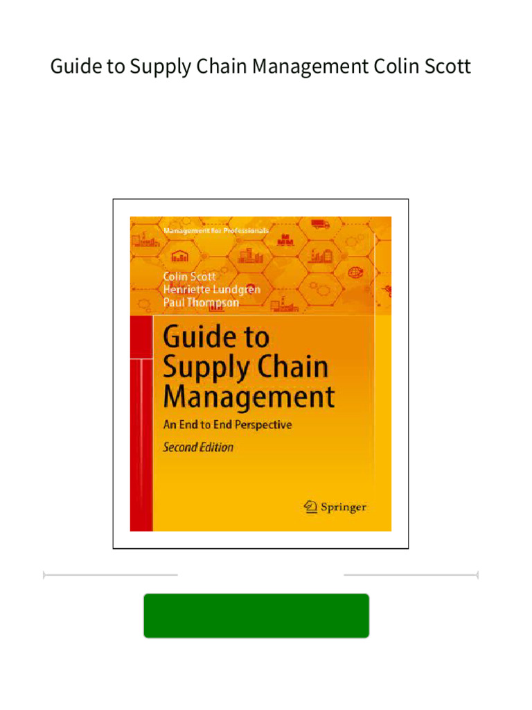 [FREE PDF sample] Guide to Supply Chain Management Colin Scott ebooks