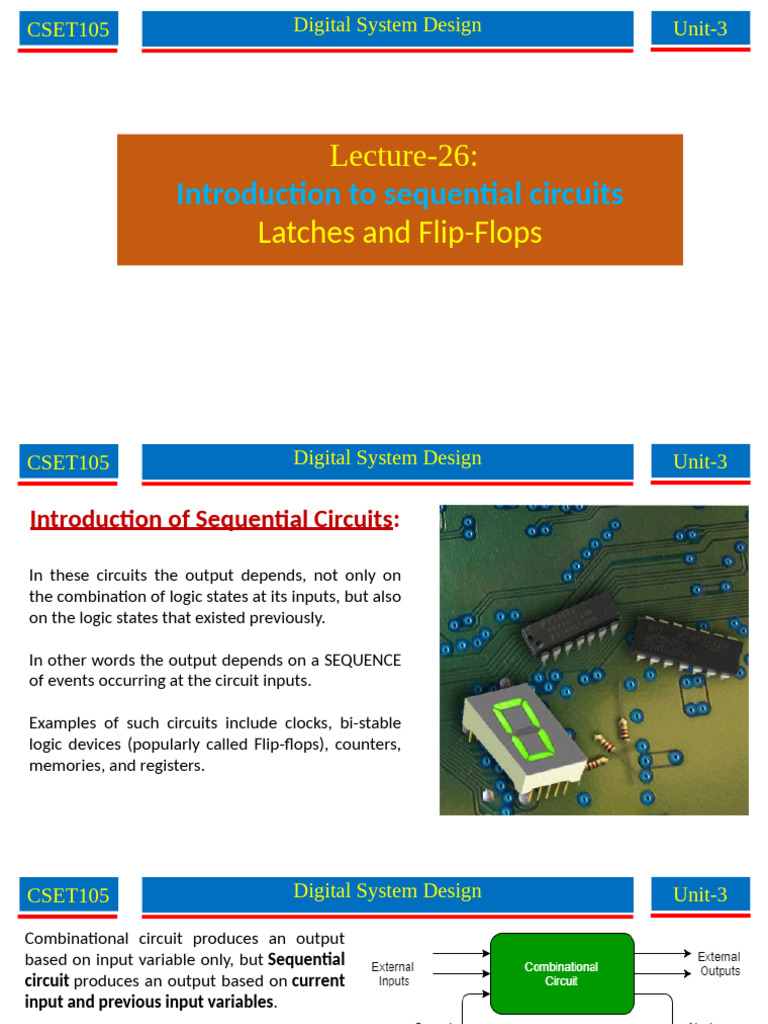 18 Sequential Circuits | PDF | Digital Electronics | Electrical Circuits