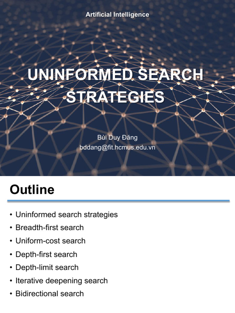2023 Lecture03 P2 UninformedSearch | PDF | Algorithms | Algorithms And ...