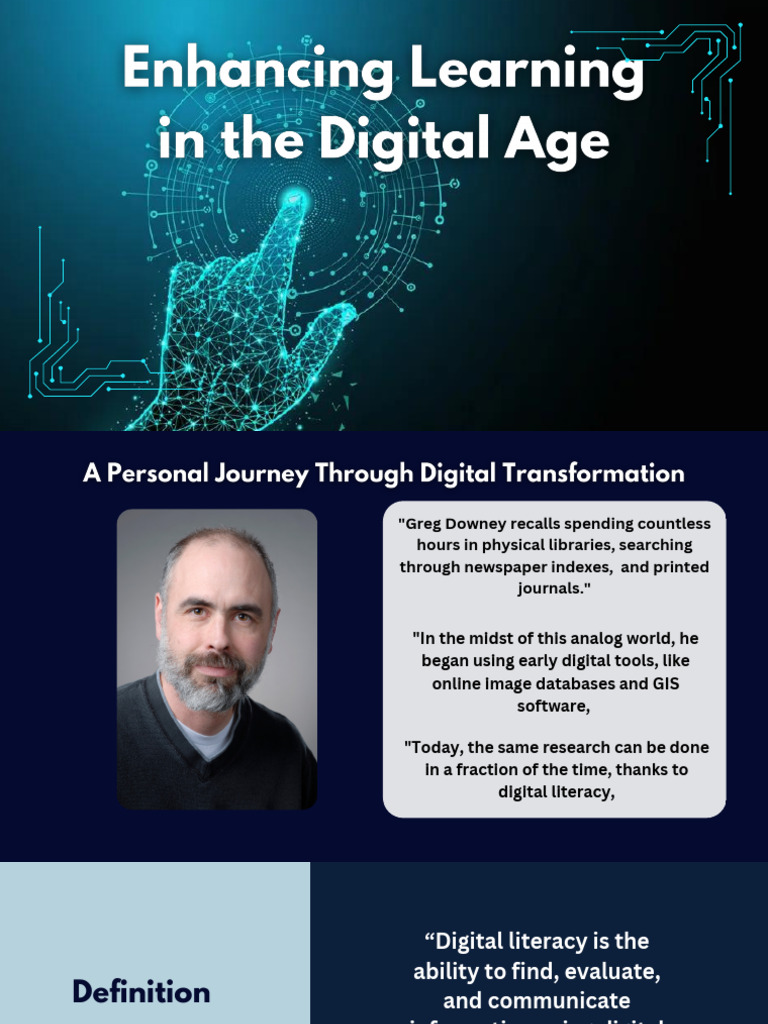 Enhancing Education in The Digital Age | PDF | Literacy | Libraries