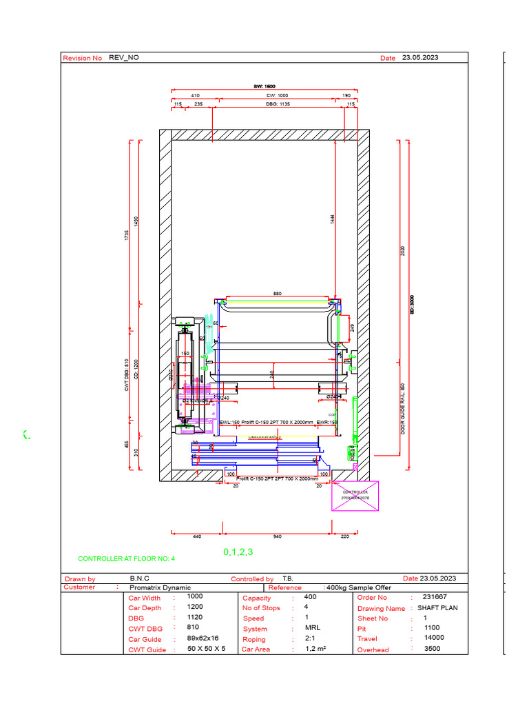 Promatrix Dynamic service Ltd._231677 400kg_Drawings | PDF