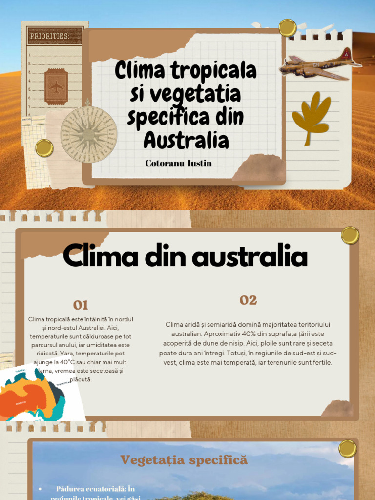 Clima Tropicala Si Vegetatia Specifica Din Australia | PDF