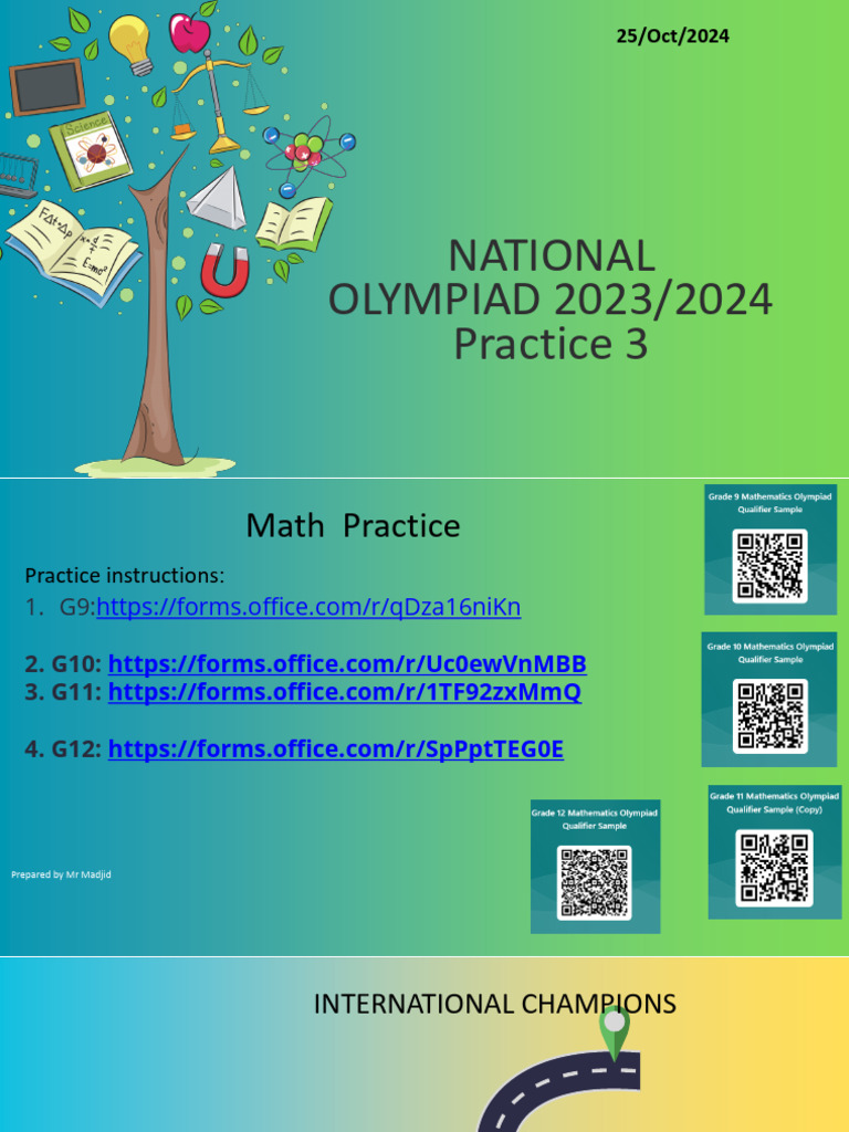National Olympiad Math Practice 2024 | PDF