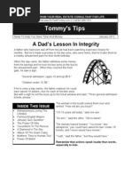 Tommy's Tips: A Dad's Lesson in Integrity