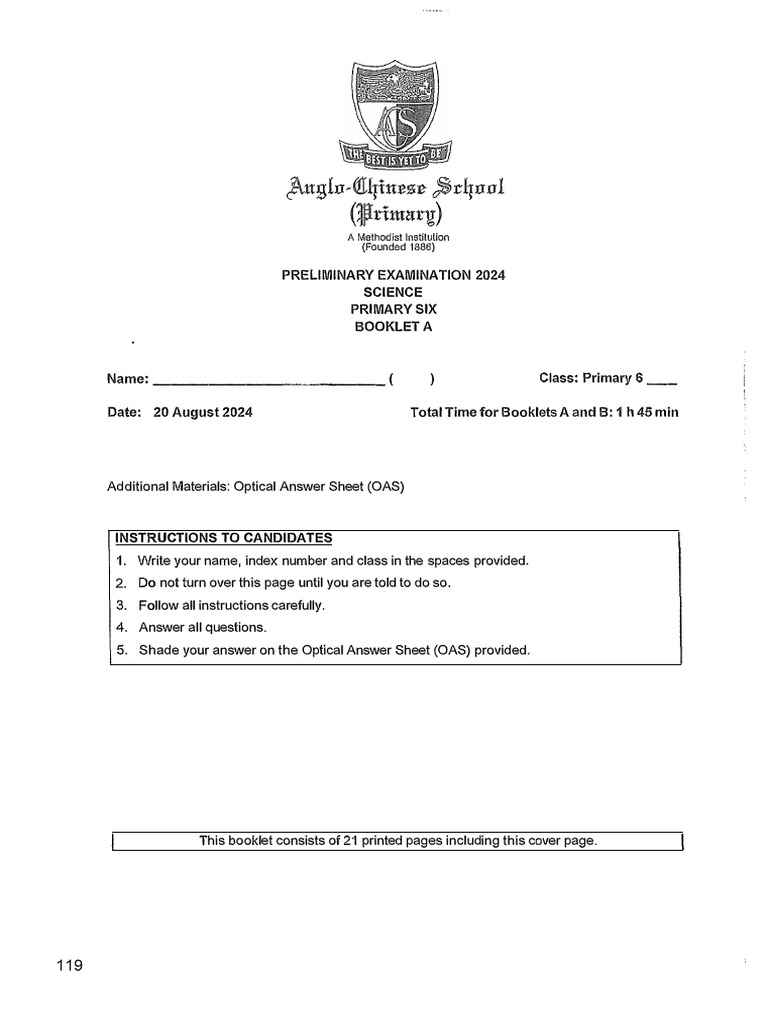P6 Science Prelim 2024 ACSP Exam Papers PDF P6 Science Prelim 2024 ACSP Exam Papers PDF
