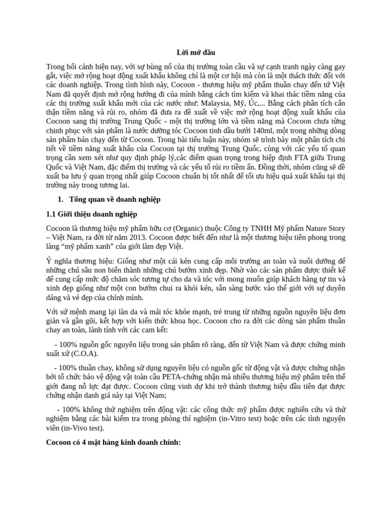 Final Project Essay - NHOM 9 | PDF