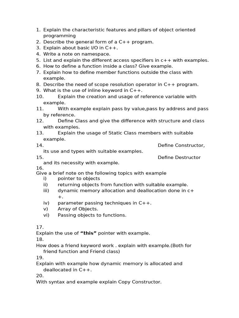 C++ Programming Concepts Explained | PDF