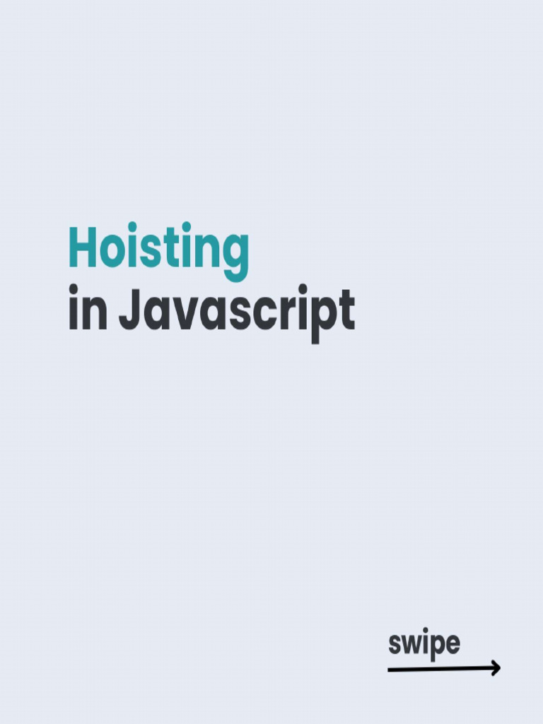 ! Hoisting in JavaScript | PDF