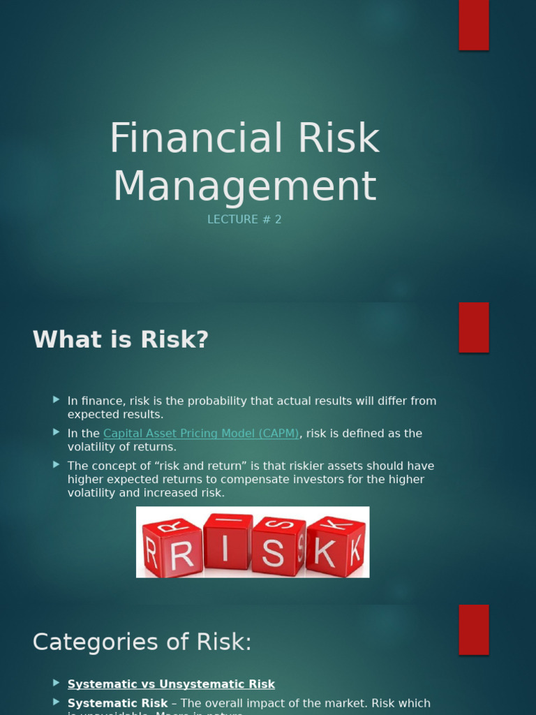 Types of Risks & Risk Management | PDF | Financial Risk | Risk