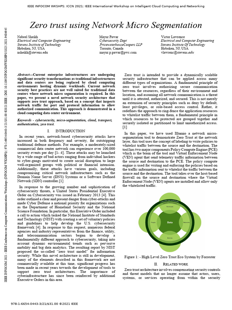 Zero Trust Network Microsegmentation Insights | PDF | Computer ...