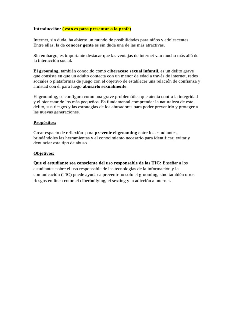 Clase Groming Alfabetizacion | PDF