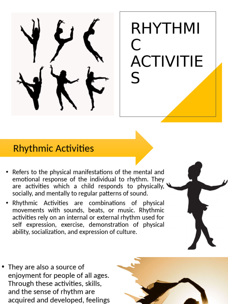 CC15 Rhythmic Acitivities 1 | PDF | Rhythm | Dances