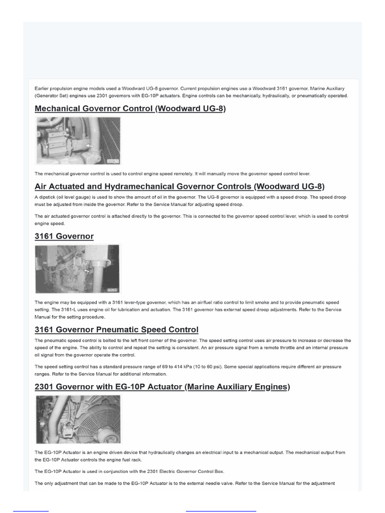 Caterpillar Diesel Engine Guide | PDF