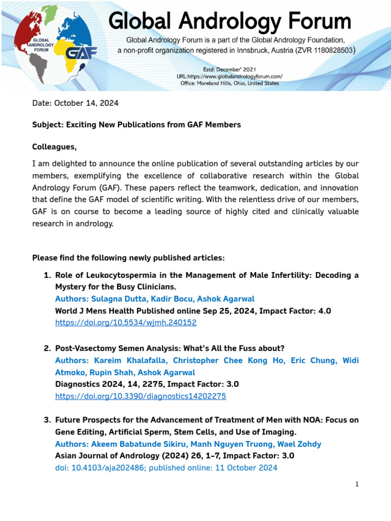 New Articles Published Announcement - Oct 10 | PDF