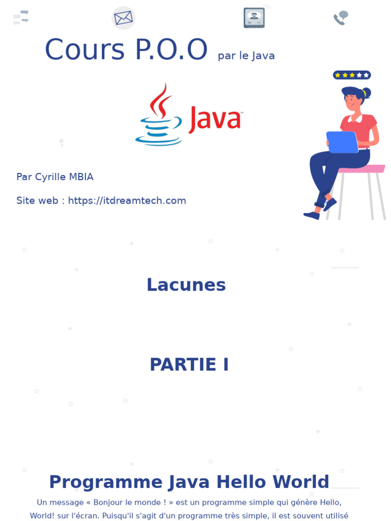 Introduction à la programmation Java | PDF | Classe (informatique ...