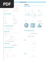 Specialist Mathematics Formula Sheet | PDF | Elementary Mathematics ...