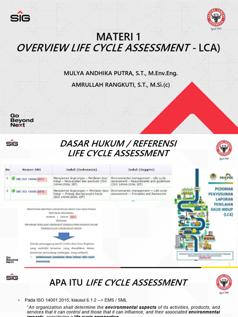 Pemahaman Life Cycle Assessment (LCA) | PDF | Teknologi & Rekayasa