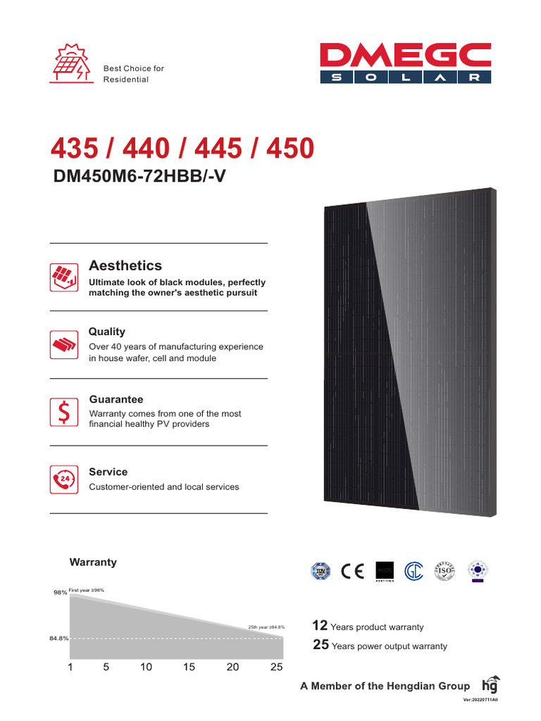 DM435 450M6 72HBB | PDF | Electronic Engineering | Manufactured Goods
