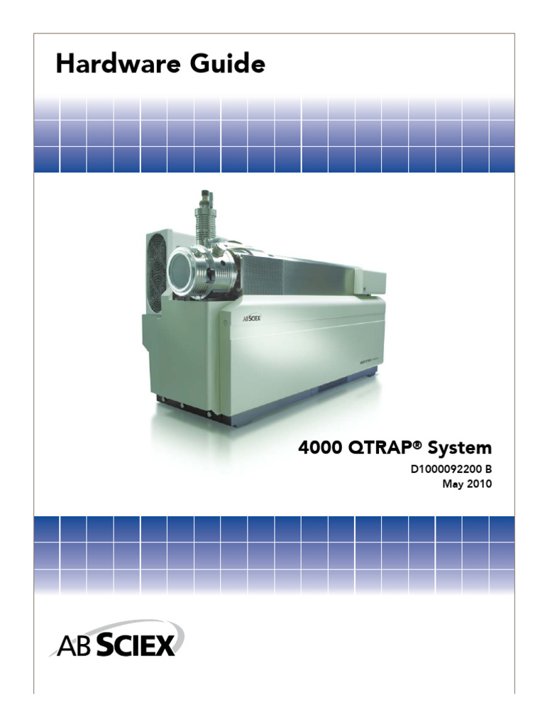 4000 QTRAP System Overview Guide | PDF | Mass Spectrometry | Tandem ...