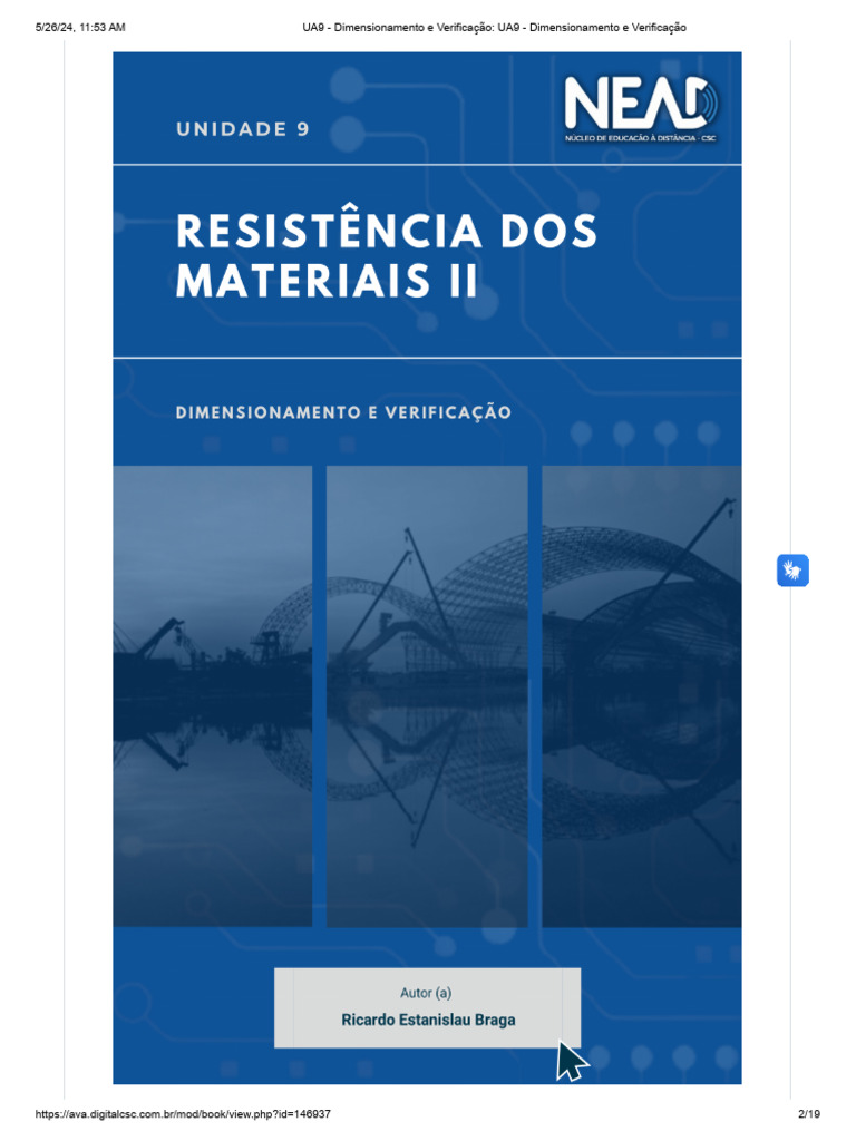 UA9 - Dimensionamento e Verificação - UA9 - Dimensionamento e ...