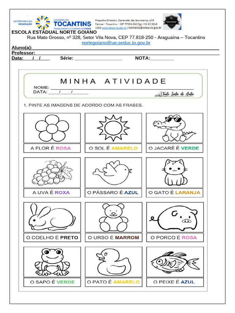 Atividade para Alunos Especiais | PDF