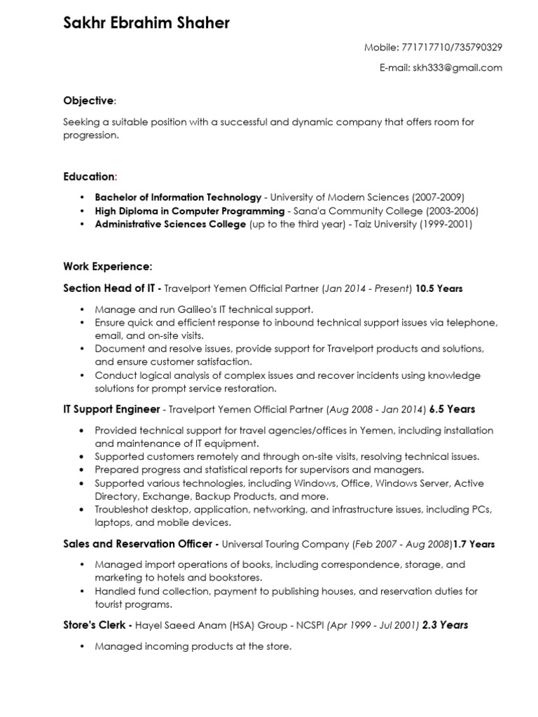 CV 2024 | PDF | Computer Architecture | Information Technology