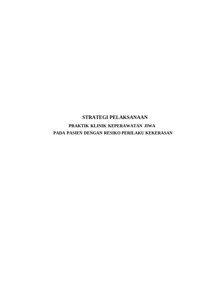 Strategi Keperawatan untuk Kontrol Marah | PDF
