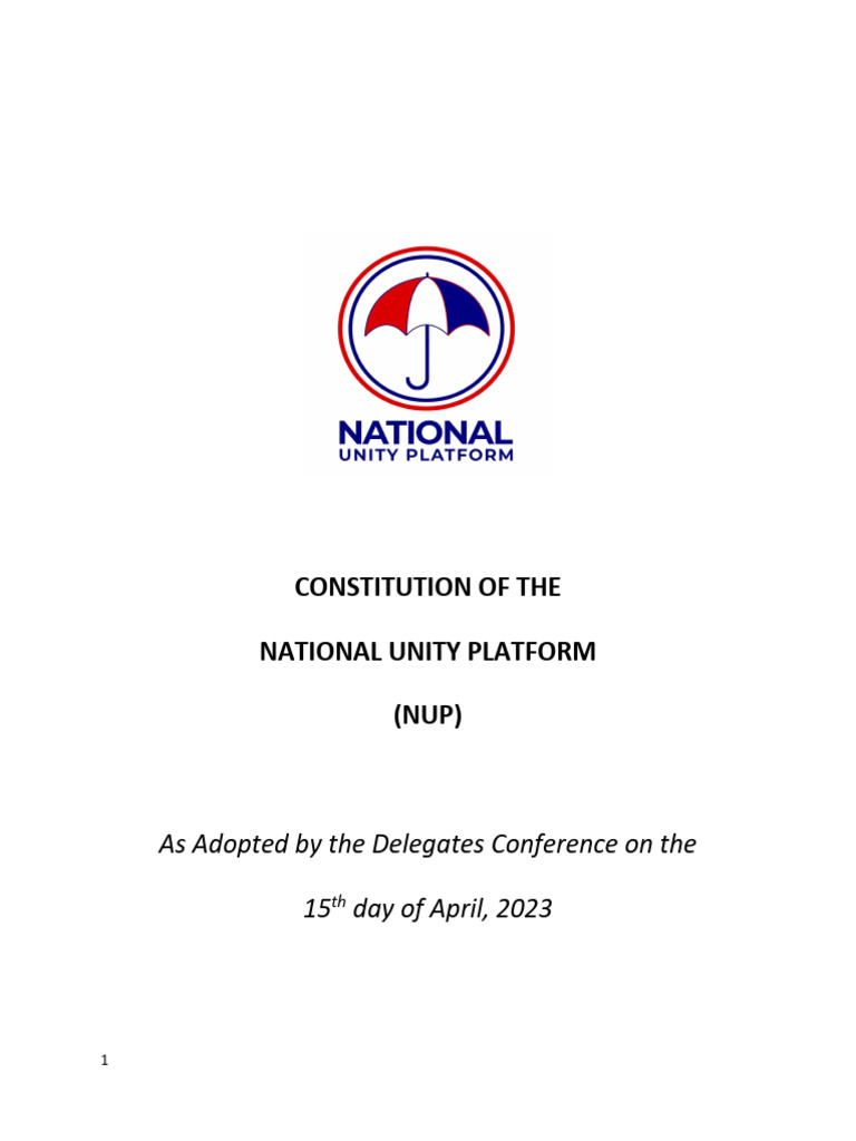 Nup Amended Constitution | PDF | Committee | Presidents Of The United ...