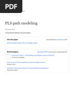 Latent Variable Path Modeling With PLS-Verlag Heidelberg | PDF