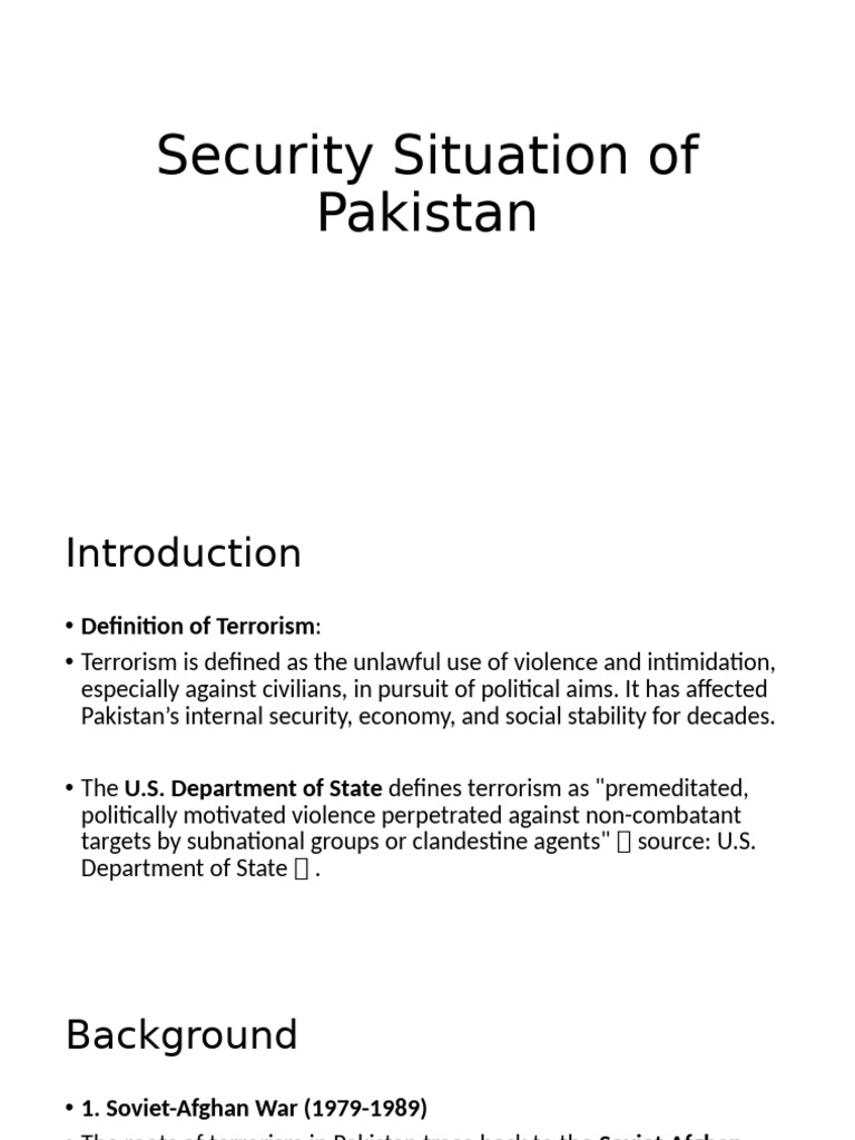 Pakistan's Evolving Terrorism Landscape | PDF | Pakistan | Guerrilla ...